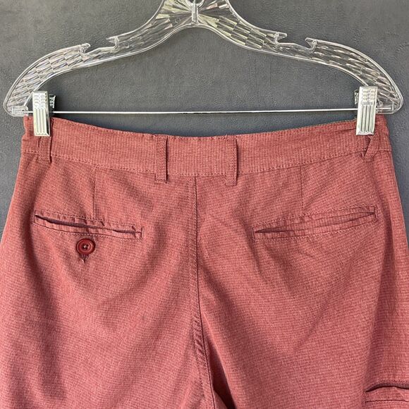 Vintage 1946 Men’s Size 30 Performance Shorts Active Burgandy Moisture Wicking - Picture 8 of 12